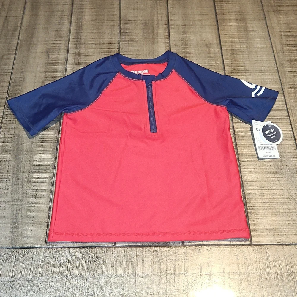 NWT Oshkosh B'gosh Red Swim Shirt